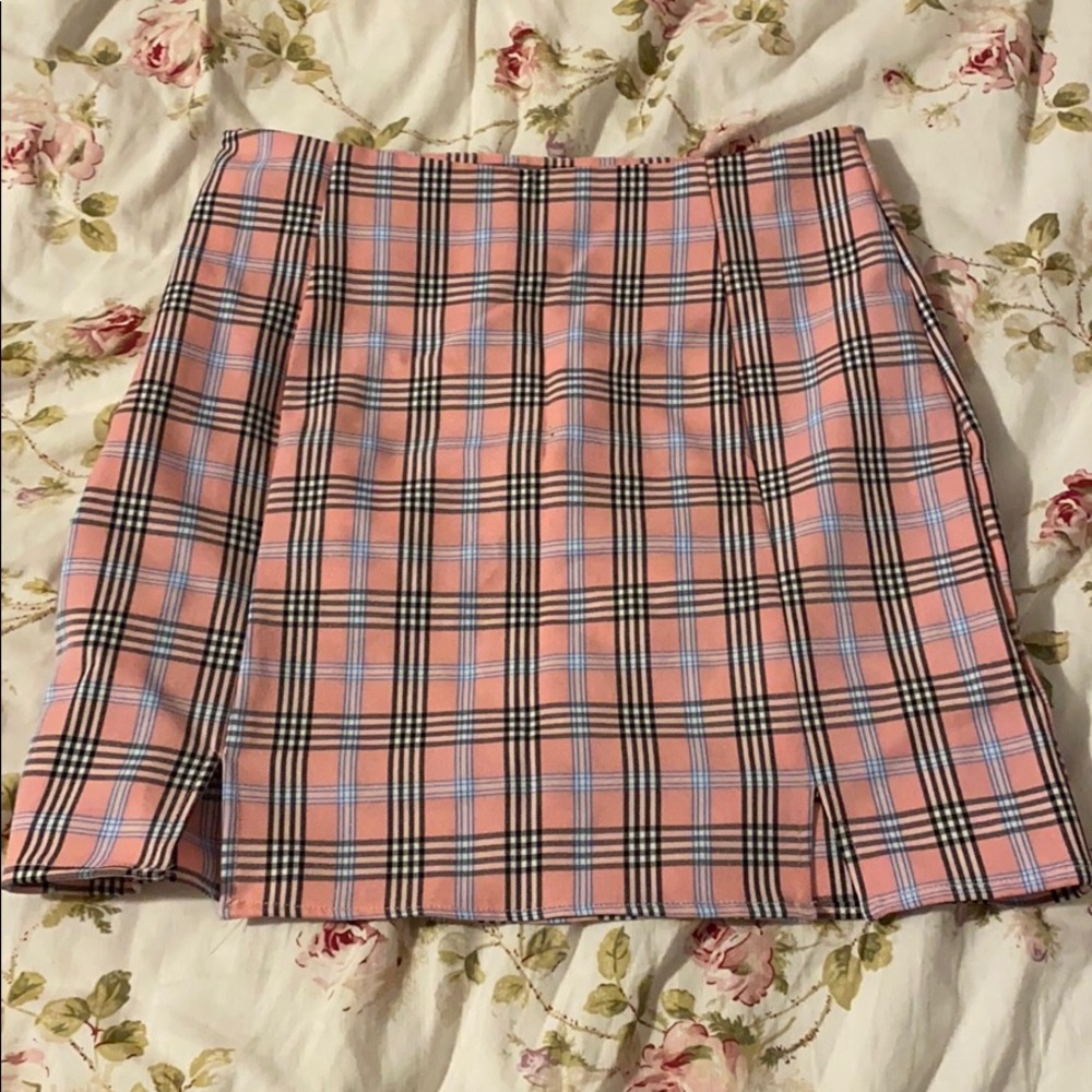 Plaid Pink Skirt